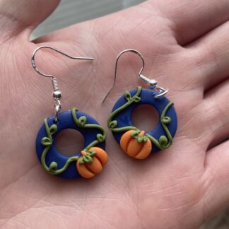 Pumpkin Wreath Earrings