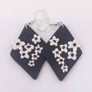 Black and white flowers