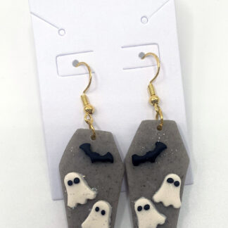 Ghostly Tombstone Earrings